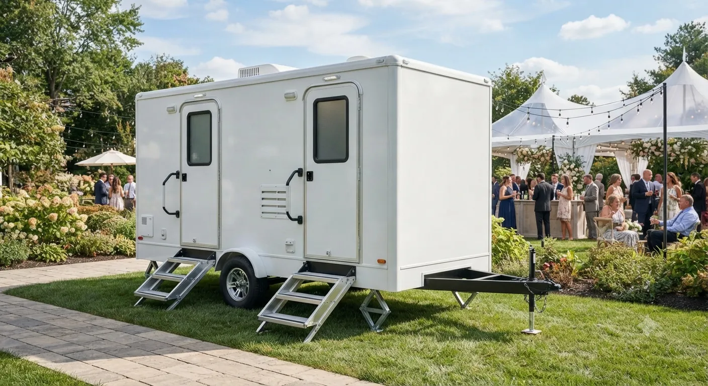 2 Stall Restroom Trailer in Pittsburgh, PA