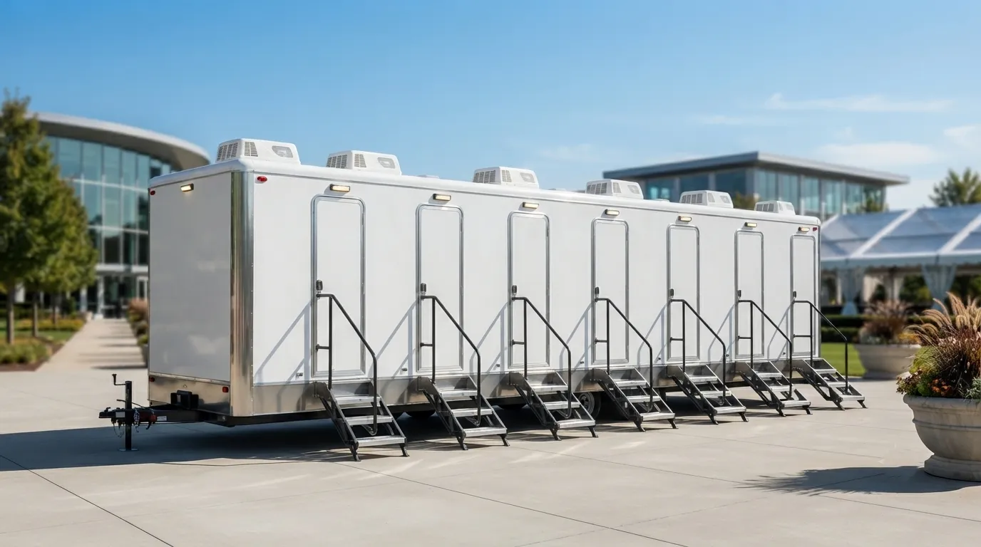 8 Stall Restroom Trailer in Pittsburgh, PA